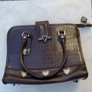 Vintage Chocolate Brown Doctor Bag Purse